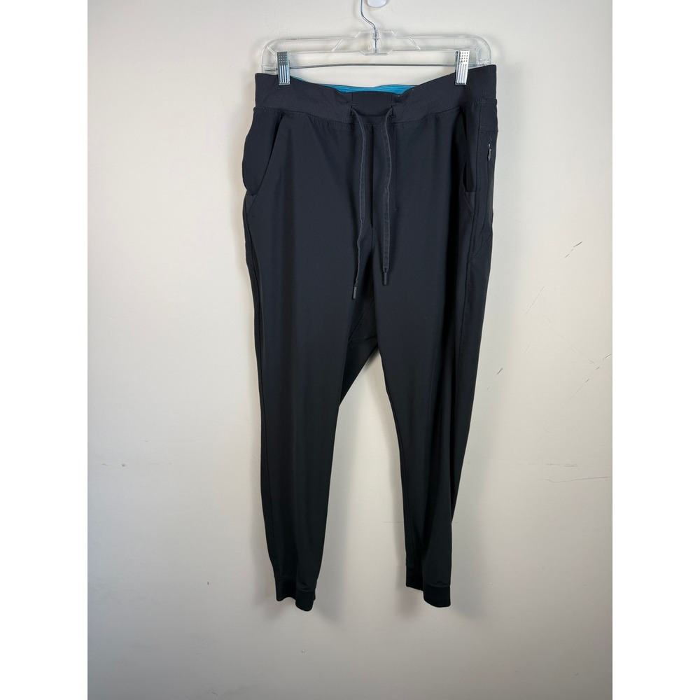 Birddogs Mens Lined Jogger Pants Black Athletic Workout Sweatpants Size L